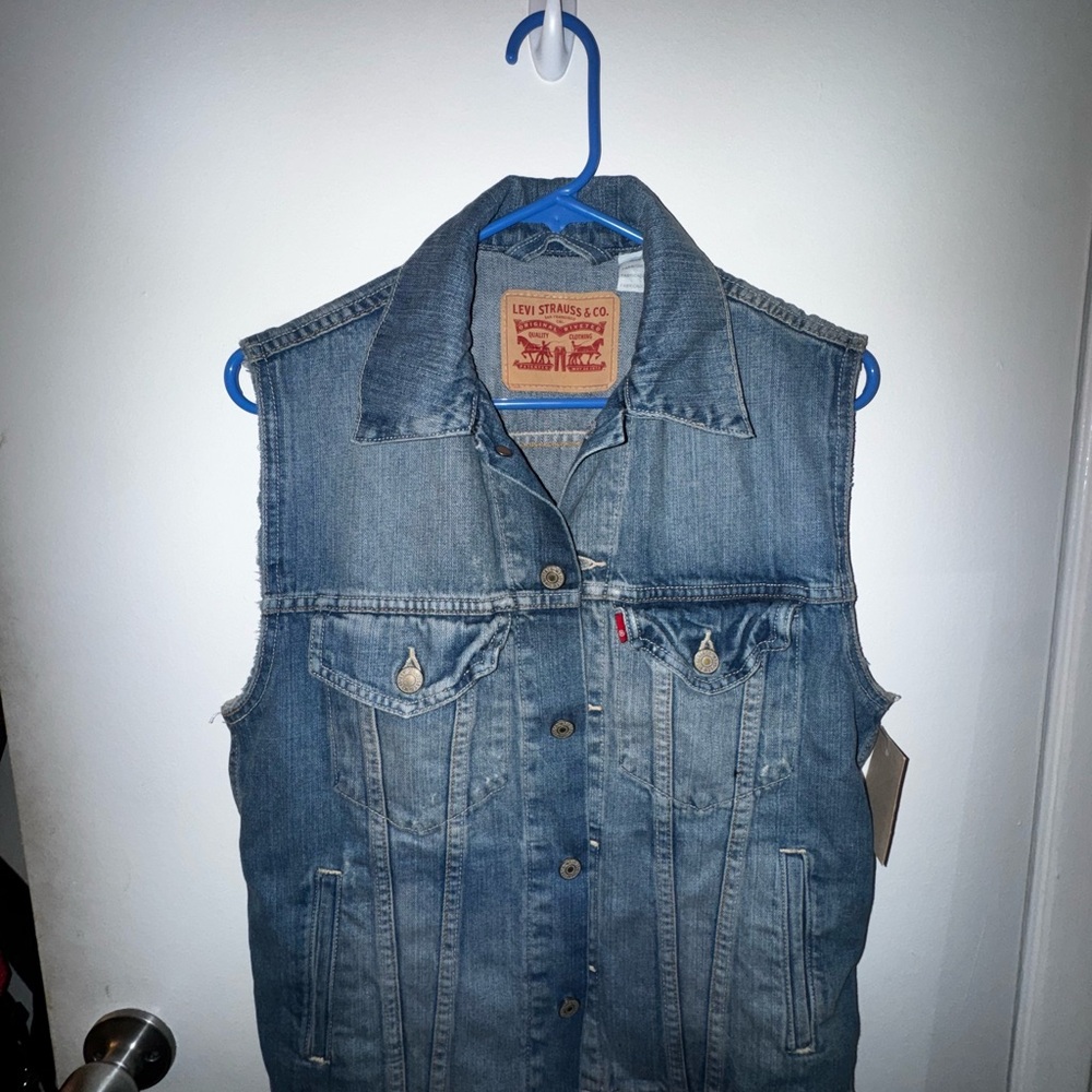 Levi's Classic Blue Denim Vest